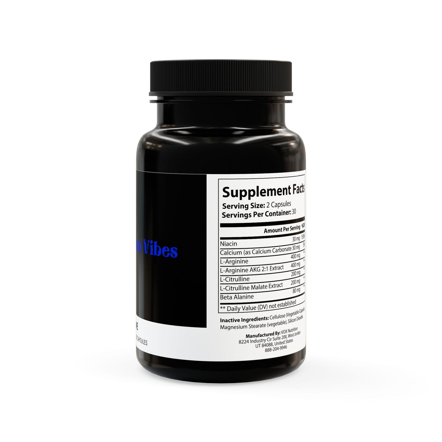 L-Arginine Supplement (60 Capsules) - by Phantom Vibes