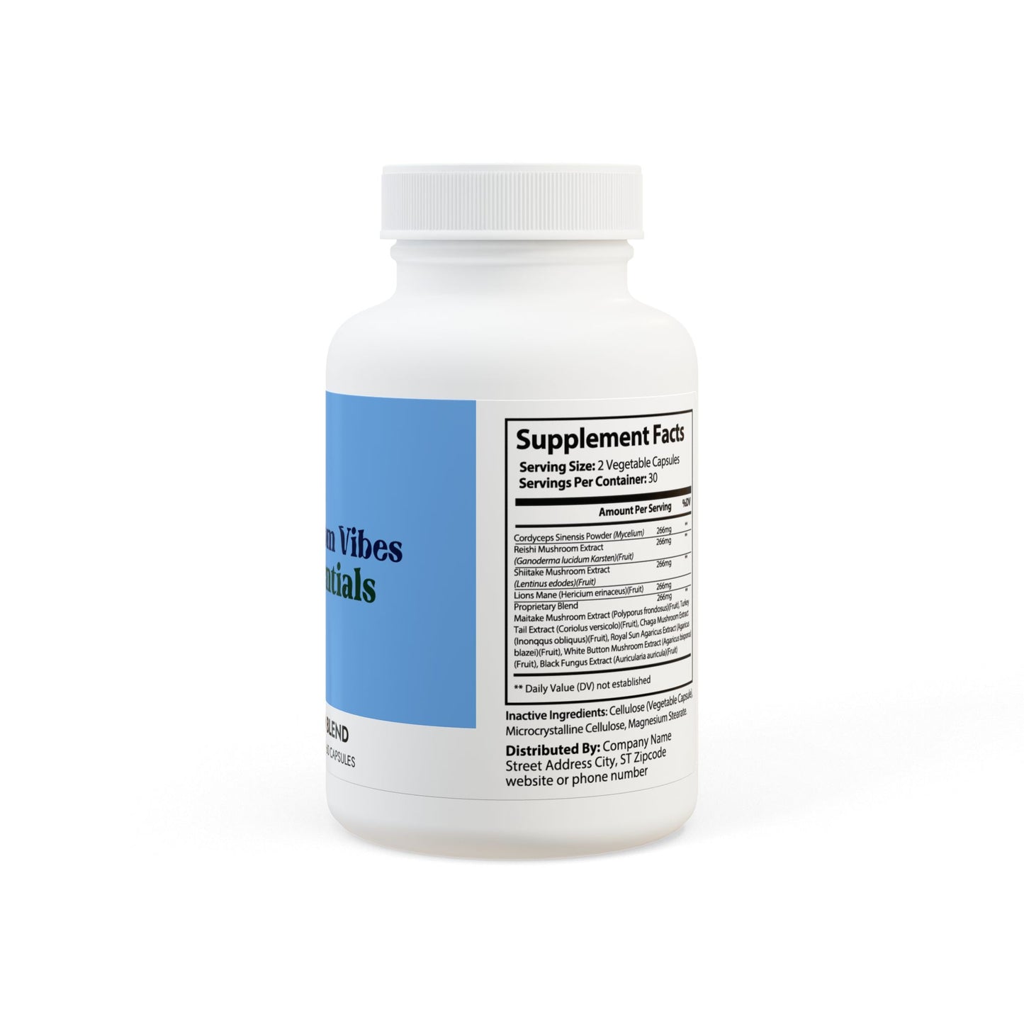 Mushroom Blend Supplement (60 Capsules) - by Phantom Vibes
