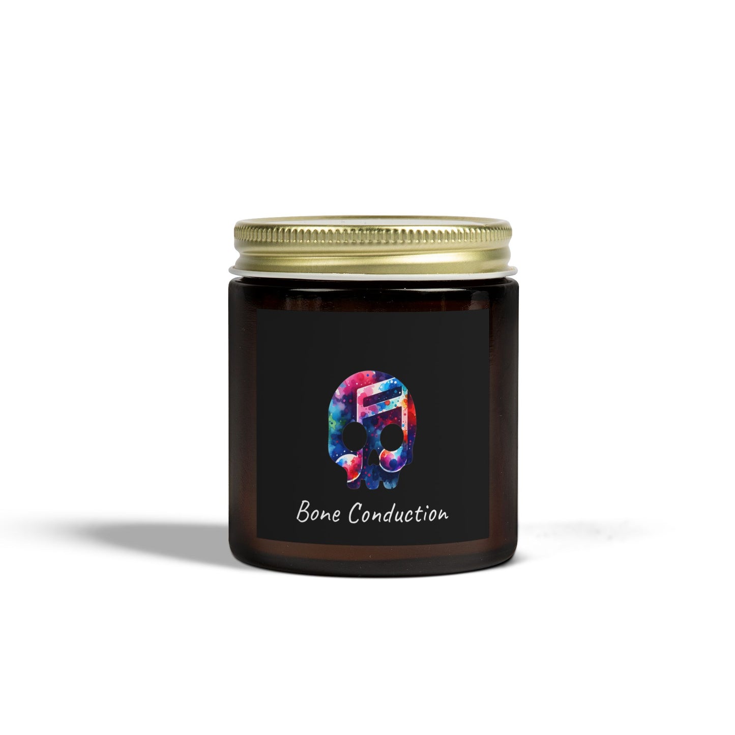 Bone Conduction Scented Candle - Coconut Apricot Wax (4oz, 9oz) - Vibrant Aromatherapy for Music Lovers