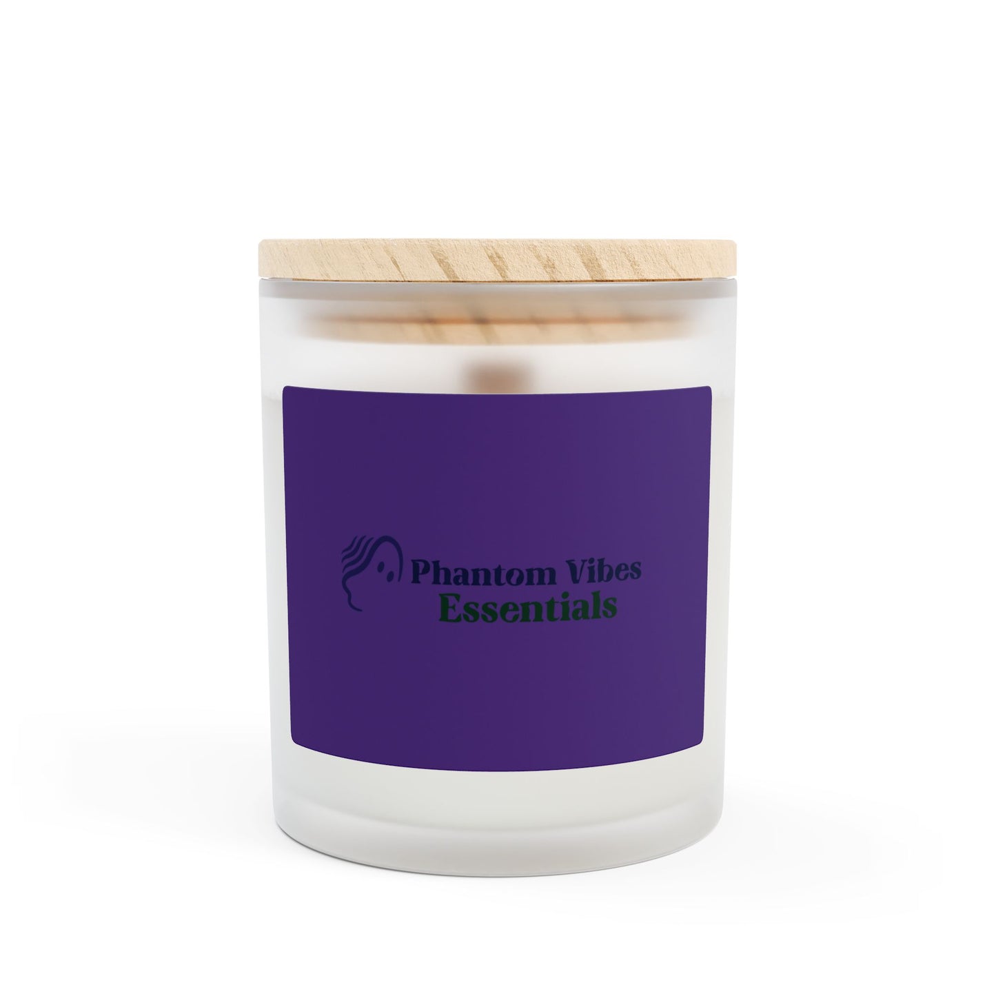 Phantom Vibes Frosted Glass Candle | Relaxing Home Decor, Aromatherapy Gift, Mindfulness Candle, Self-Care Essentials, Eco-Friendly