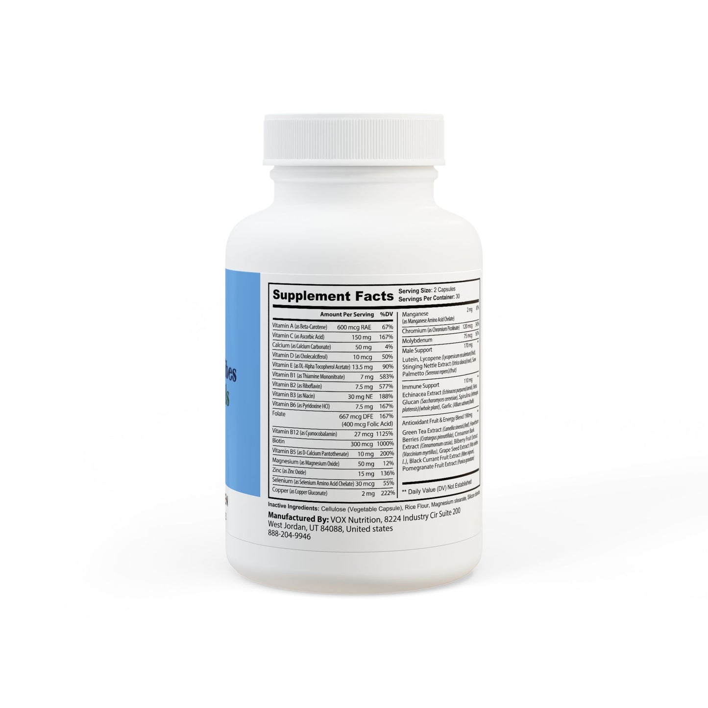 Multivitamin for Men Supplement (60 Capsules)