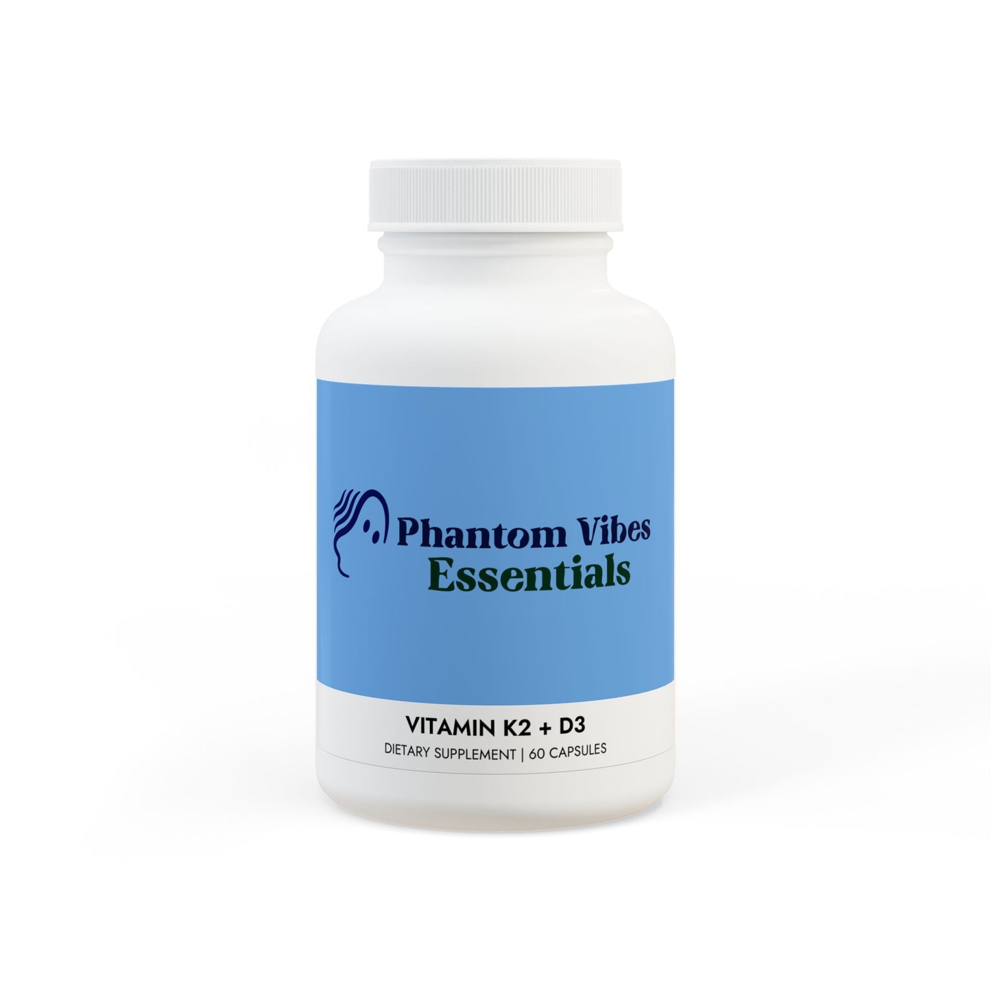 Vitamin K2 + D3 Supplement 5000 UI (60 Capsules) - by Phantom Vibes