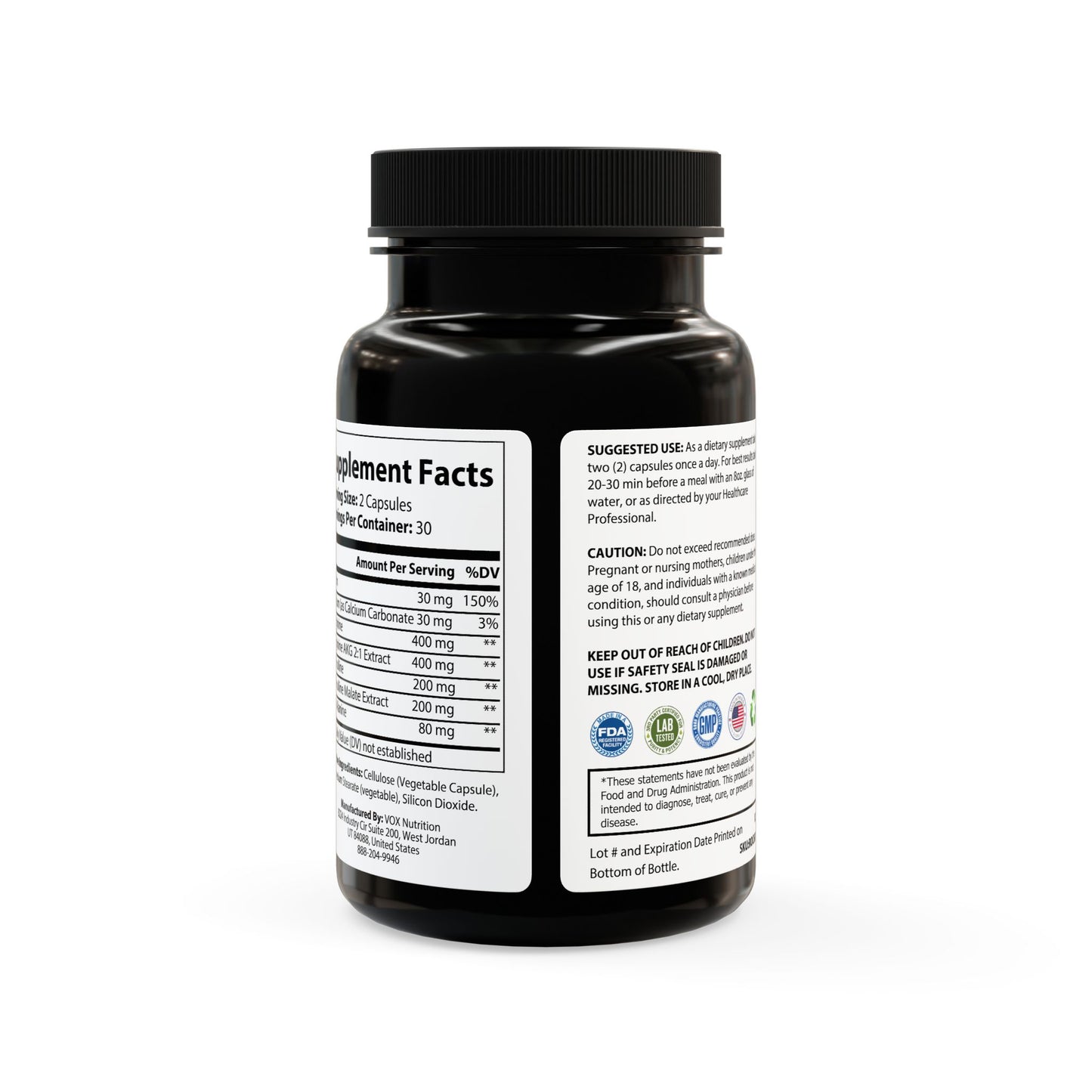 L-Arginine Supplement (60 Capsules) - by Phantom Vibes