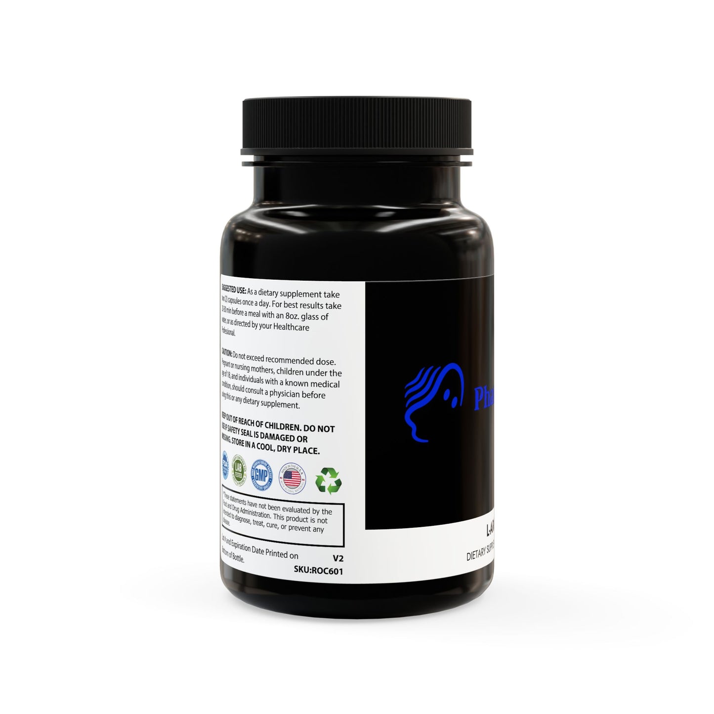 L-Arginine Supplement (60 Capsules) - by Phantom Vibes