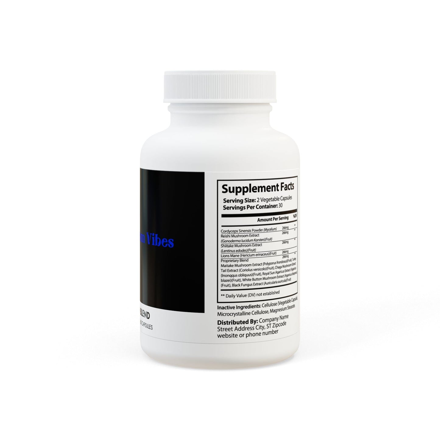 Mushroom Blend Supplement (60 Capsules) - by Phantom Vibes