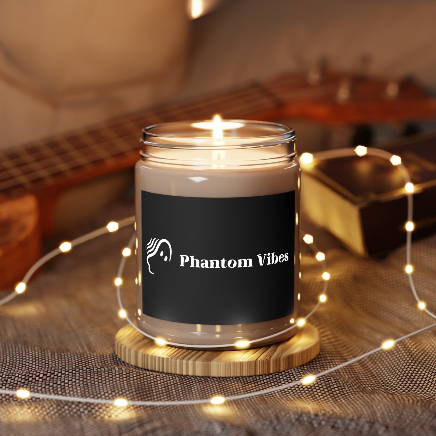 Phantom Vibes Scented Candle - Eco-friendly 9oz Aromatherapy Candle for Relaxation and Home Decor