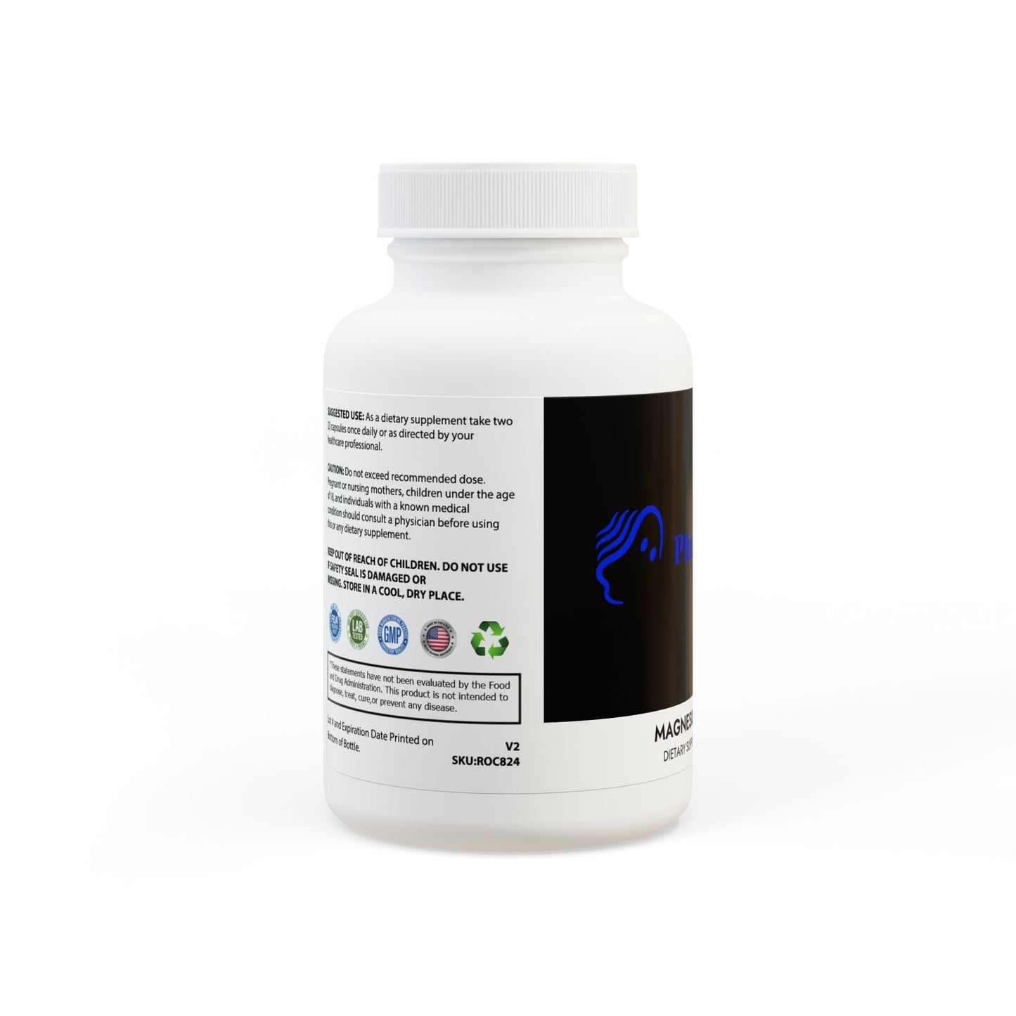 Magnesium Glycinate Supplement (60 Capsules) - by Phantom Vibes