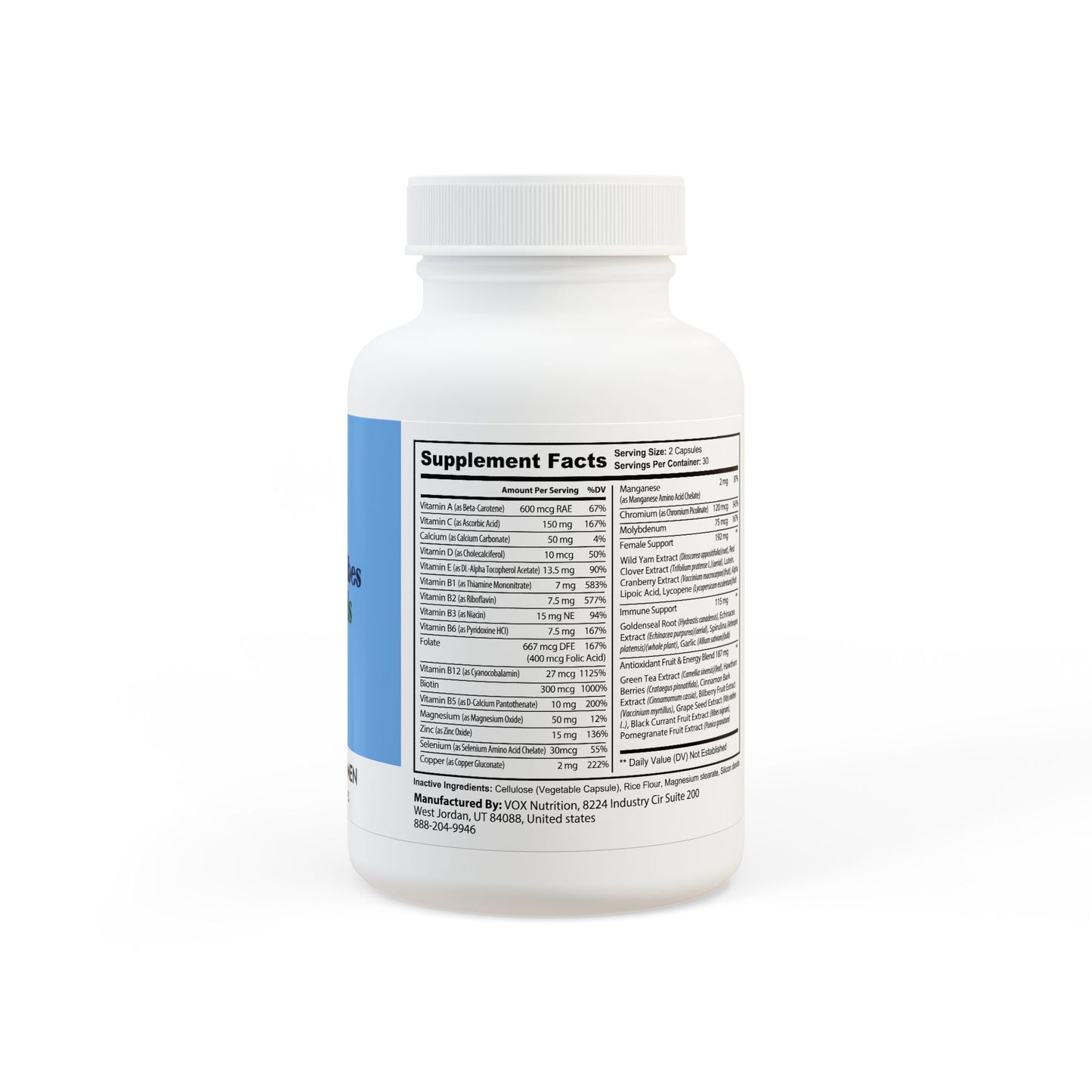 Multivitamin for Women Supplement (60 Capsules)