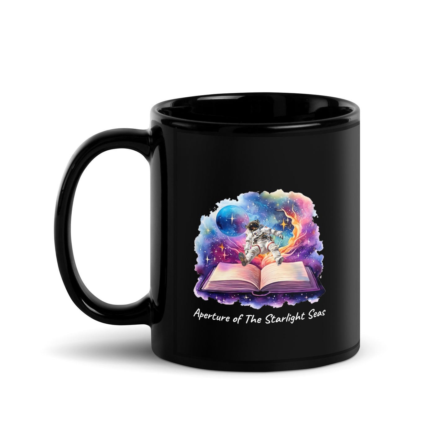 Aperture of The Starlight Sea | Black Glossy Mug