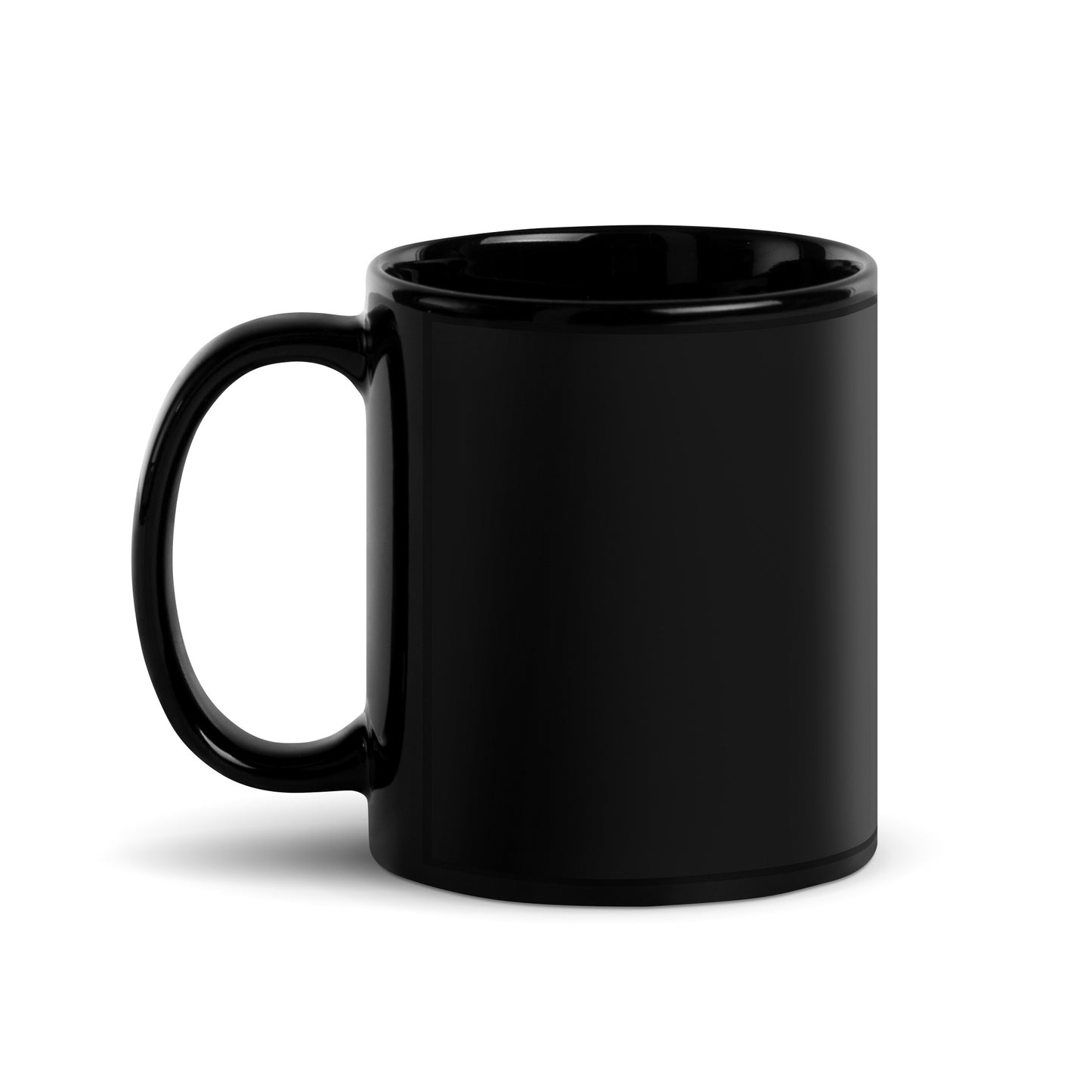 Begins With A Step | Black Glossy Mug