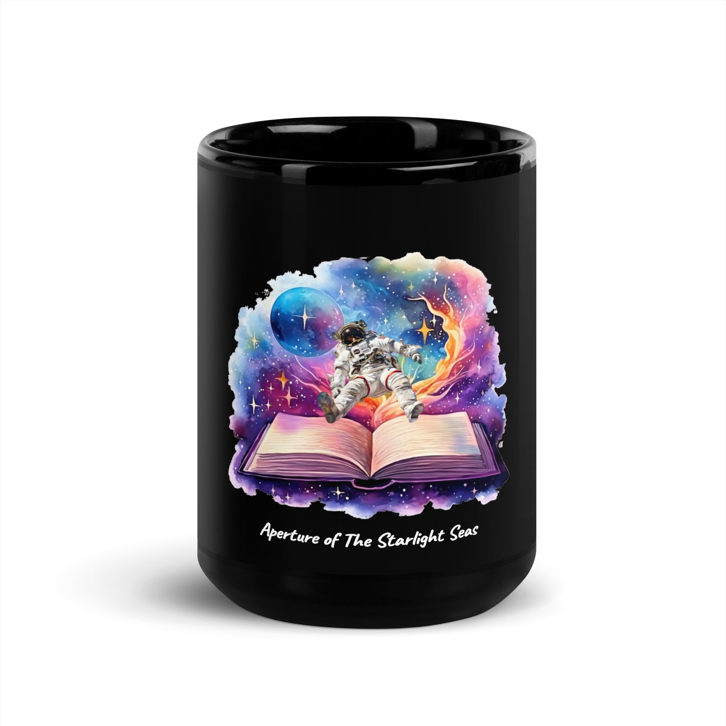 Aperture of The Starlight Sea | Black Glossy Mug