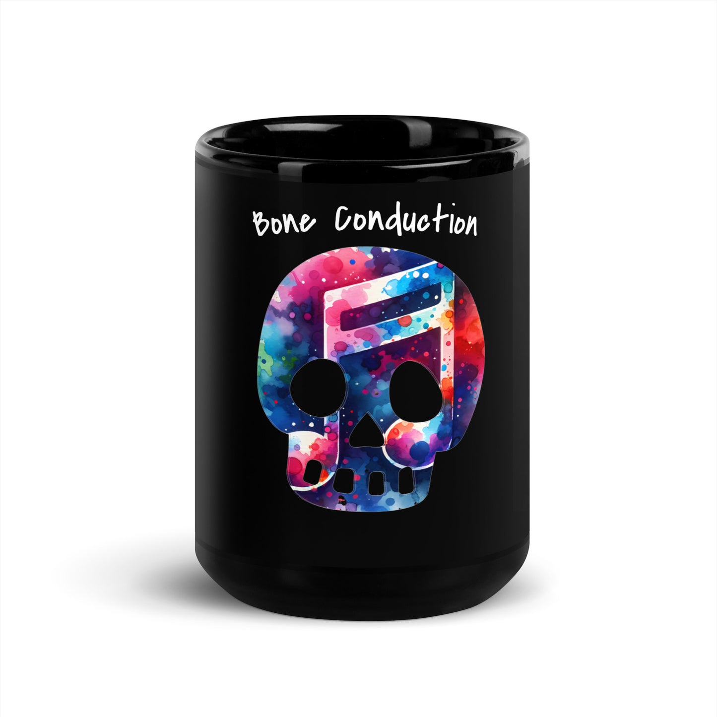 Bone Conduction 2 | Black Glossy Mug