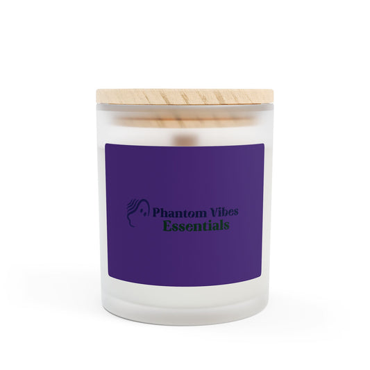 Phantom Vibes Frosted Glass Candle | Relaxing Home Decor, Aromatherapy Gift, Mindfulness Candle, Self-Care Essentials, Eco-Friendly