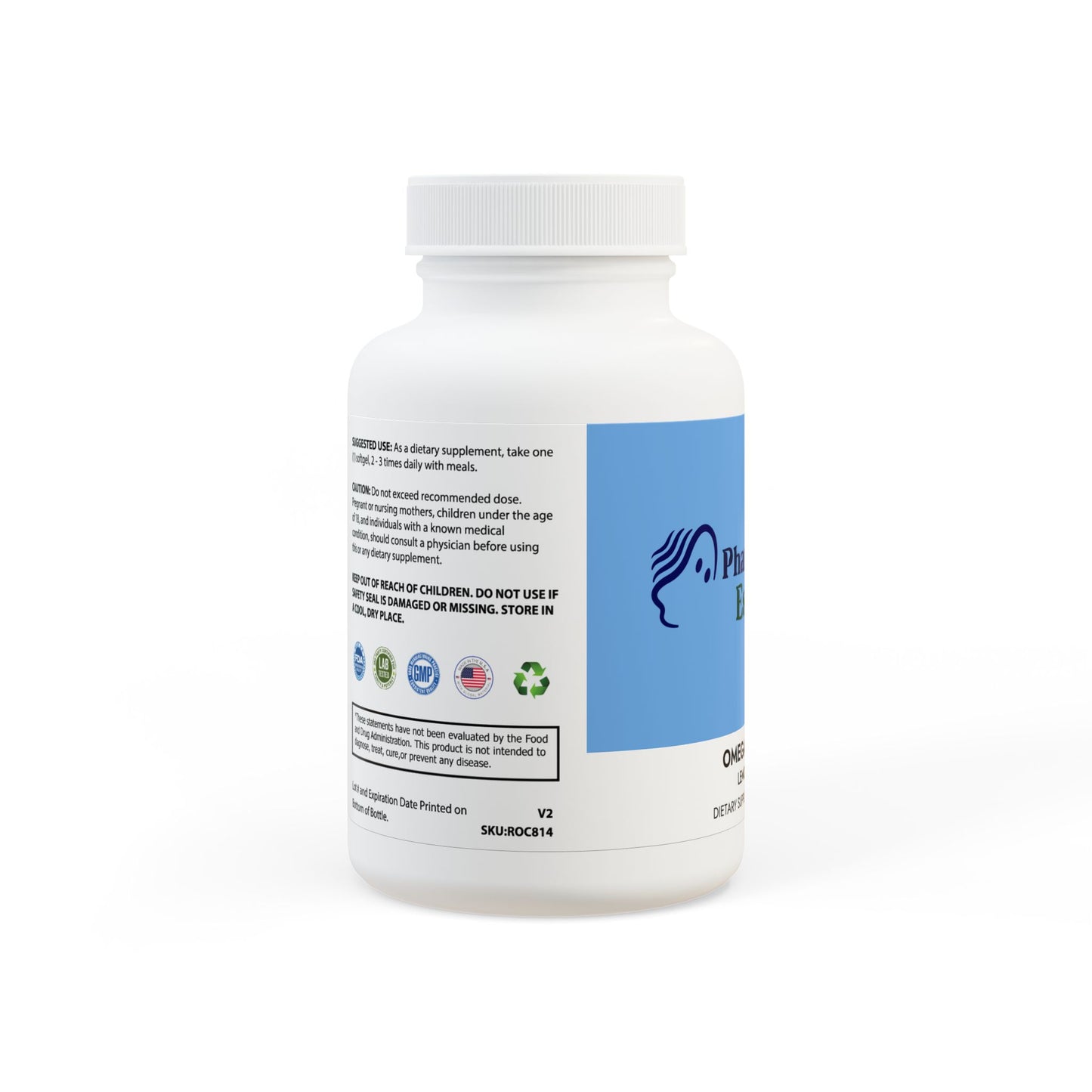 Omega 3 Fish Oil Supplement (60 Softgels) - by Phantom Vibes