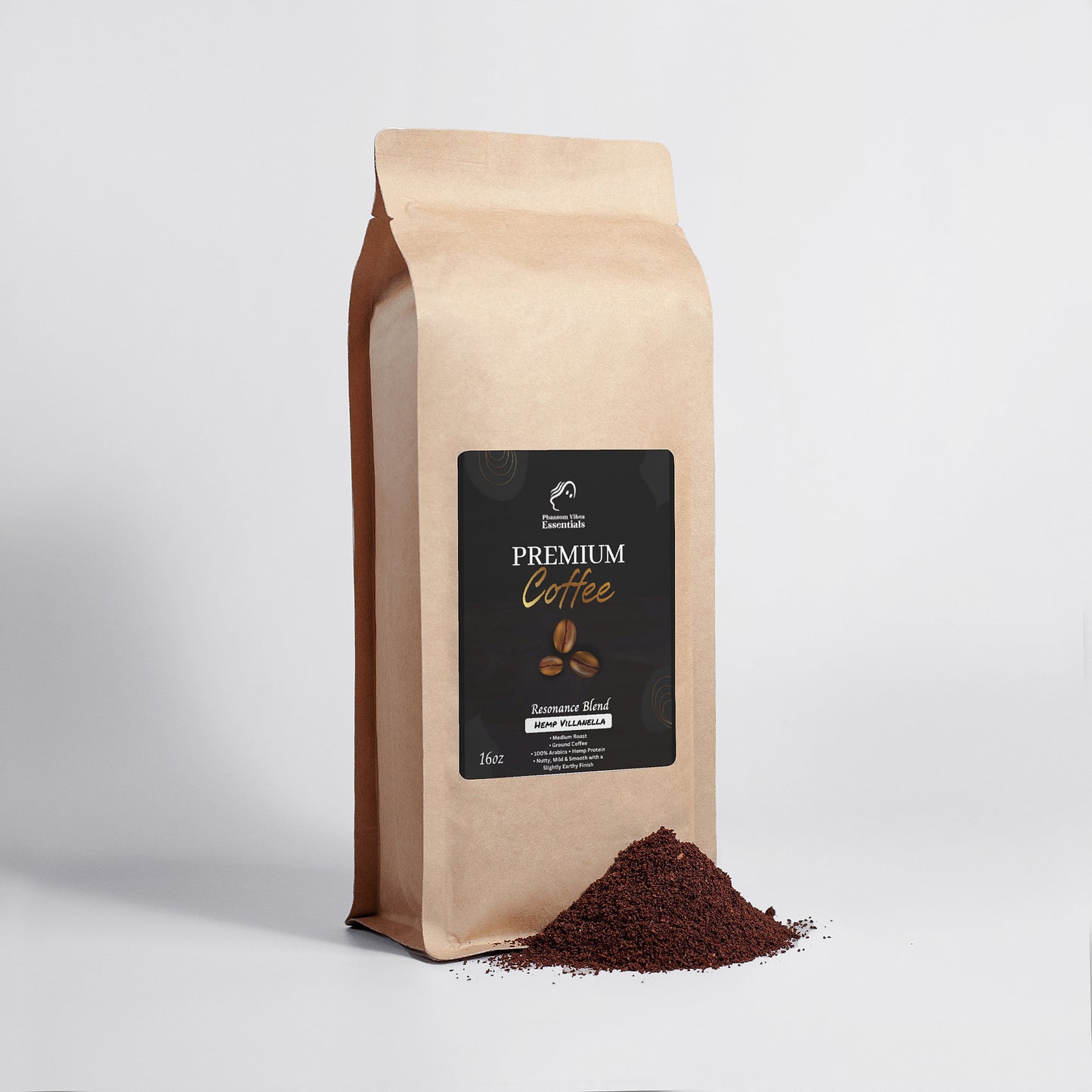 Hemp Coffee Blend - Medium Roast 16oz