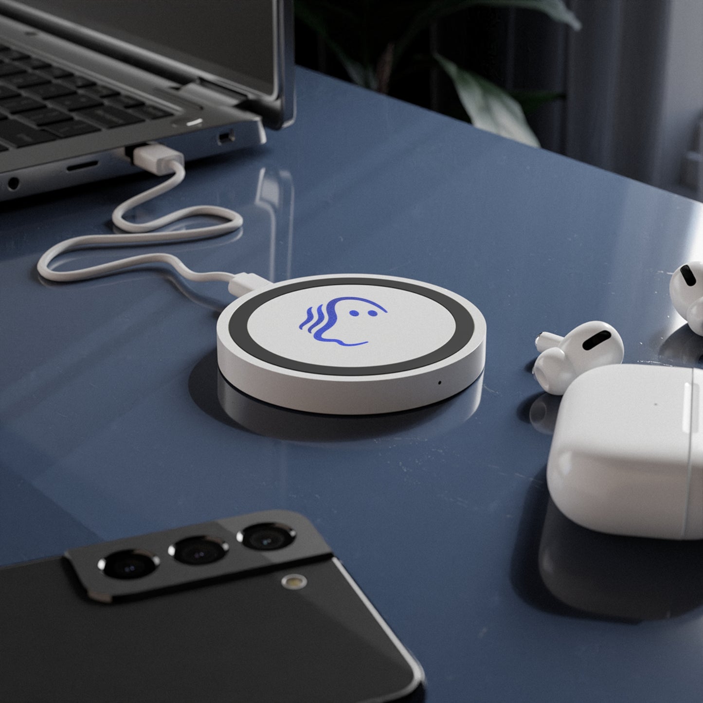 Quake Wireless Charging Pad | Modern Ghost Design for Home & Office