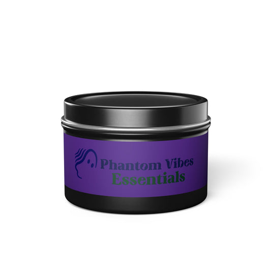 Phantom Vibes Essential Tin Candles - Relaxing Aromatherapy, Cozy Atmosphere, Meditation Gifts, Home Decor, Self-Care Essentials