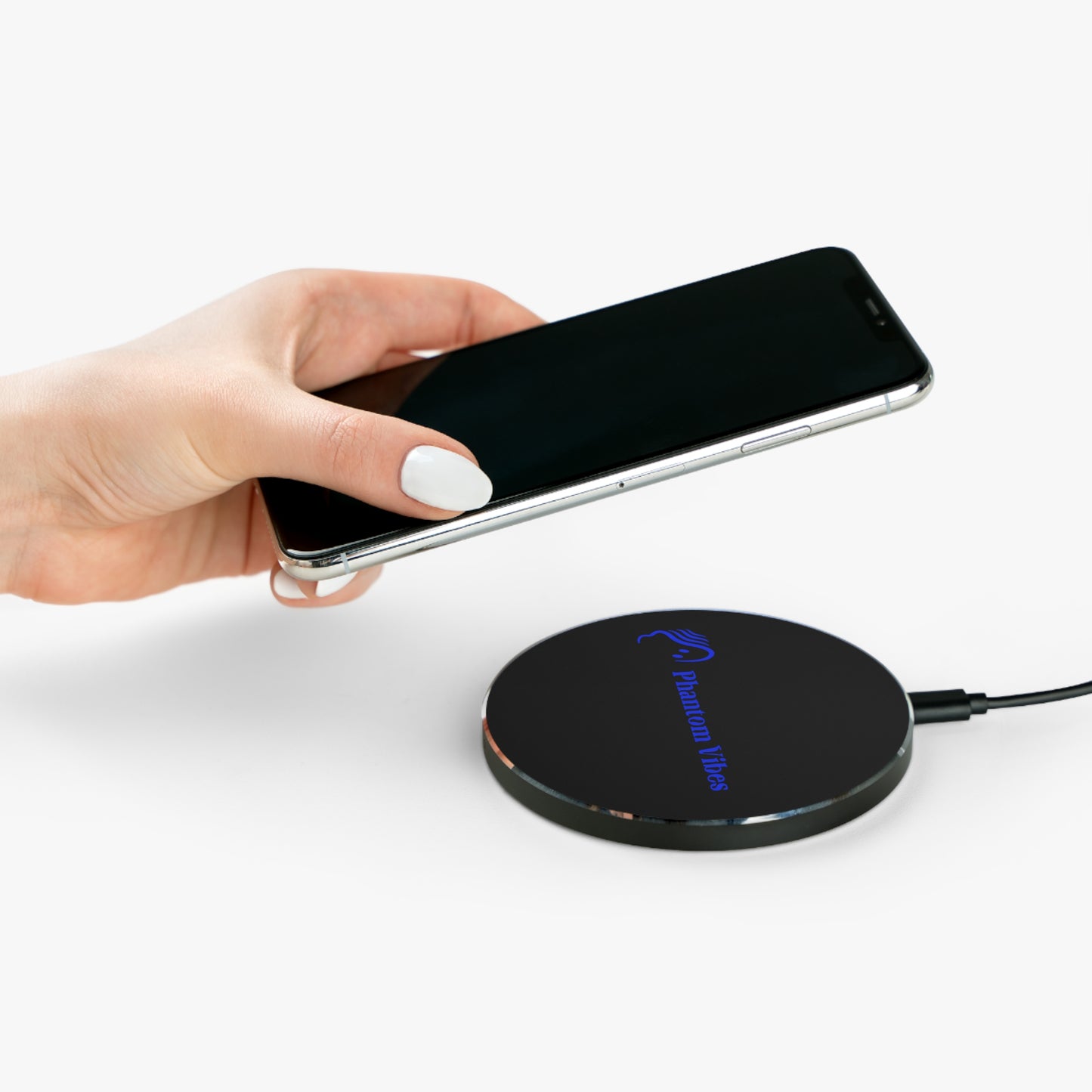 Phantom Vibes Fast Wireless Charger - Sleek Design for Tech Lovers