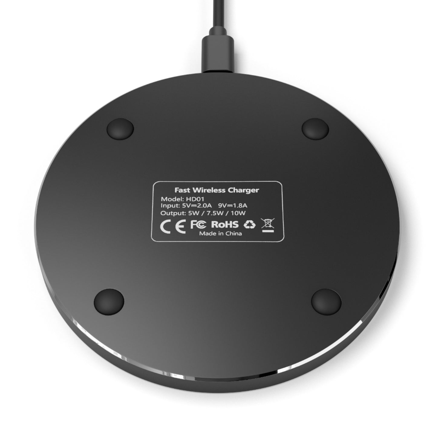 Phantom Vibes Fast Wireless Charger - Sleek Design for Tech Lovers
