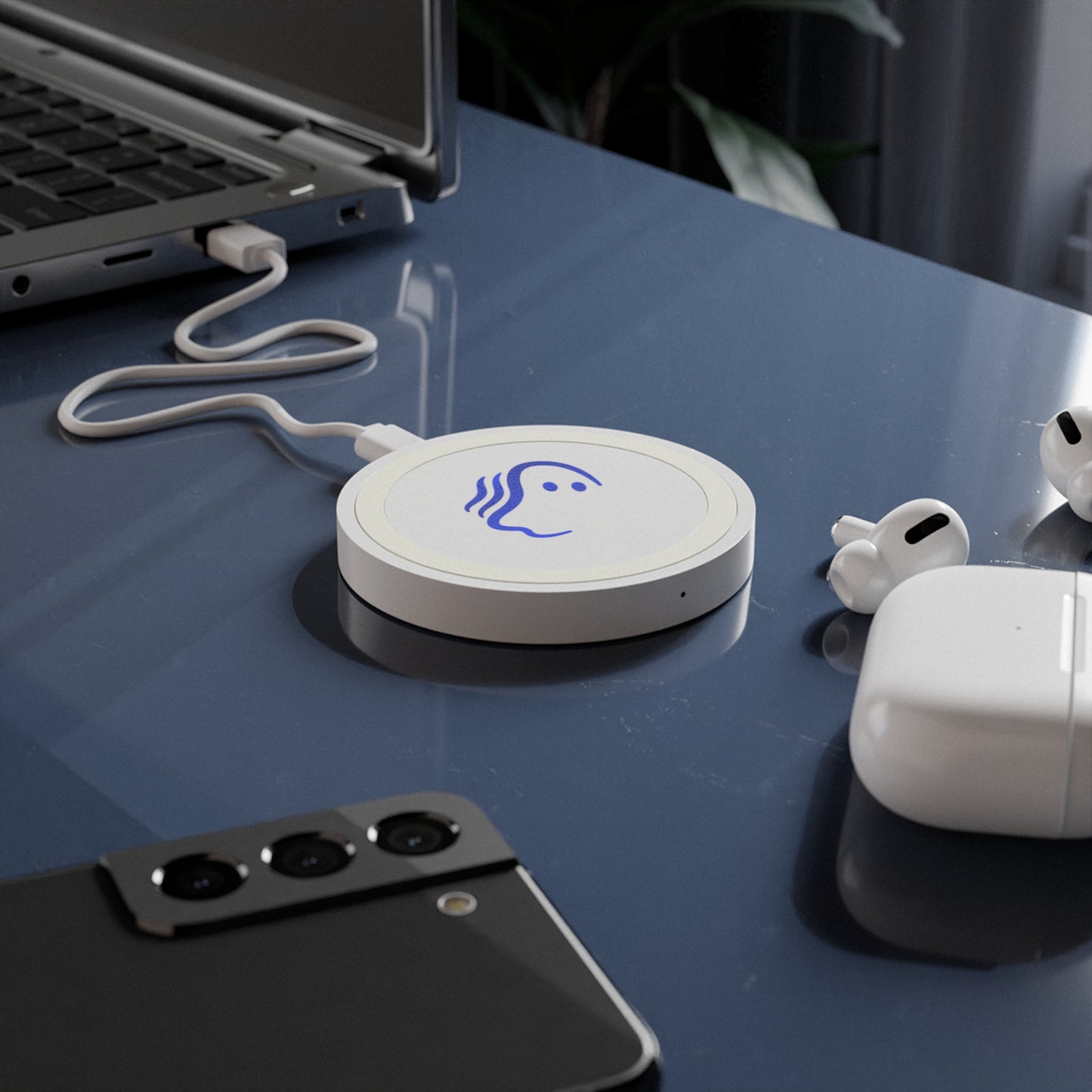 Quake Wireless Charging Pad | Modern Ghost Design for Home & Office