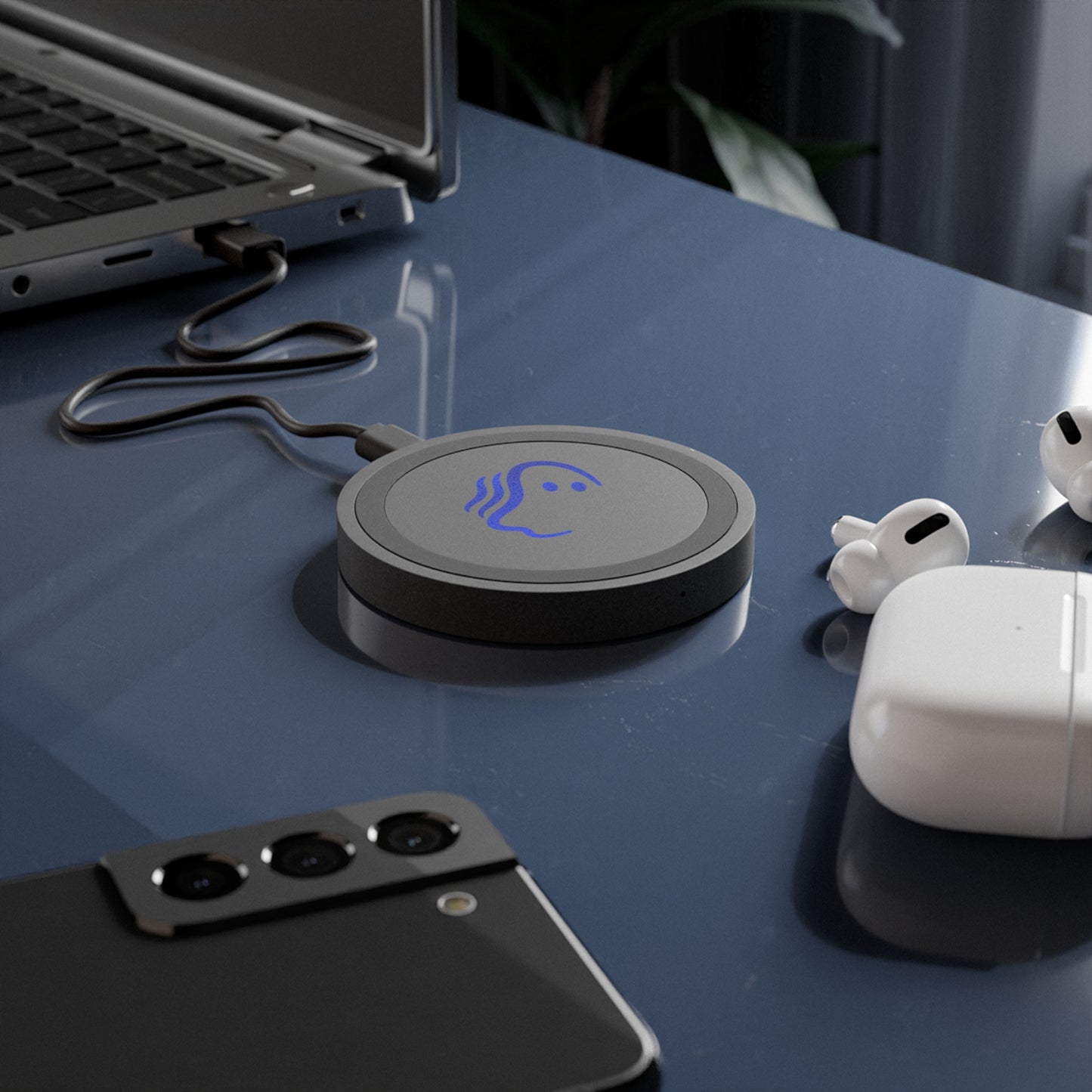 Quake Wireless Charging Pad | Modern Ghost Design for Home & Office