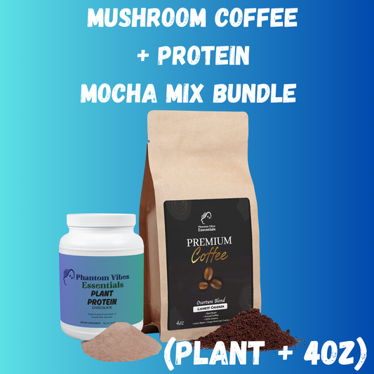 Mushroom Coffee Mocha Protein Mix Bundle (Plant + 4oz)